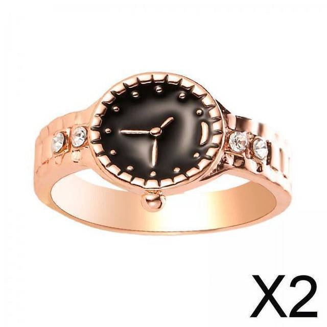 2x Reloj de para Mujer Tamaño 7-9 Aleación Fuerte Hace Que S Joyas Sean Difíciles de Romper Y , 9 Oro And Rosa 2 piezas