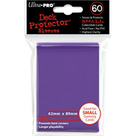 Ultra Pro Card Supplies Deck Protector Purple Small Card Sleeves [60 (Best Ultra Pro Sleeves)