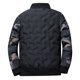 thumbnail image 2 of Gibobby Chamarras de franela de moda para hombre Chamarra acolchada de algodón con cuello de y cremallera de Color sólido informal a la de otoño e invierno para hombre(Negro,XG), 2 of 5
