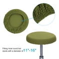 thumbnail image 3 of Uxcell 11" Bar Stool Cover 4 Pack Stool Cushion Cover 11"-14" Chair Chartreuse, 3 of 7