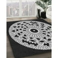 thumbnail image 2 of Ahgly Company Indoor Rectangle Patterned Midnight Gray Area Rugs, 6' x 9', 2 of 6