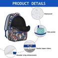 thumbnail image 4 of Beagle Dog Dog and Flower Backpack for School,Cute School Bag,Schoolbag with Adjustable Shoulder Straps & Padded Back,15.3"x11"x7.1".﻿, 4 of 6
