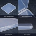 thumbnail image 5 of 1 set Transparent Plastic Bead Containers Cuboid Clear 12.5x11.5x1.15cm Plastic, 5 of 8