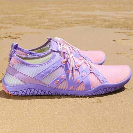 

Cathalem Outdoor Leisure Non Slip Swimming Shoes Snorkeling Quick Drying Beach Shoes Women Diving for Women Casual Summer Shoes Pink 8.5