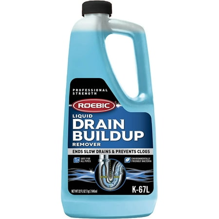 Roebic Liquid Drain Buildup Remover, Exclusive Biodegradable Bacteria
