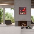 thumbnail image 4 of Epic Graffiti 'Indiana Cardinal' by Design Turnpike, Giclee Canvas Wall Art, 26"x26", 4 of 8