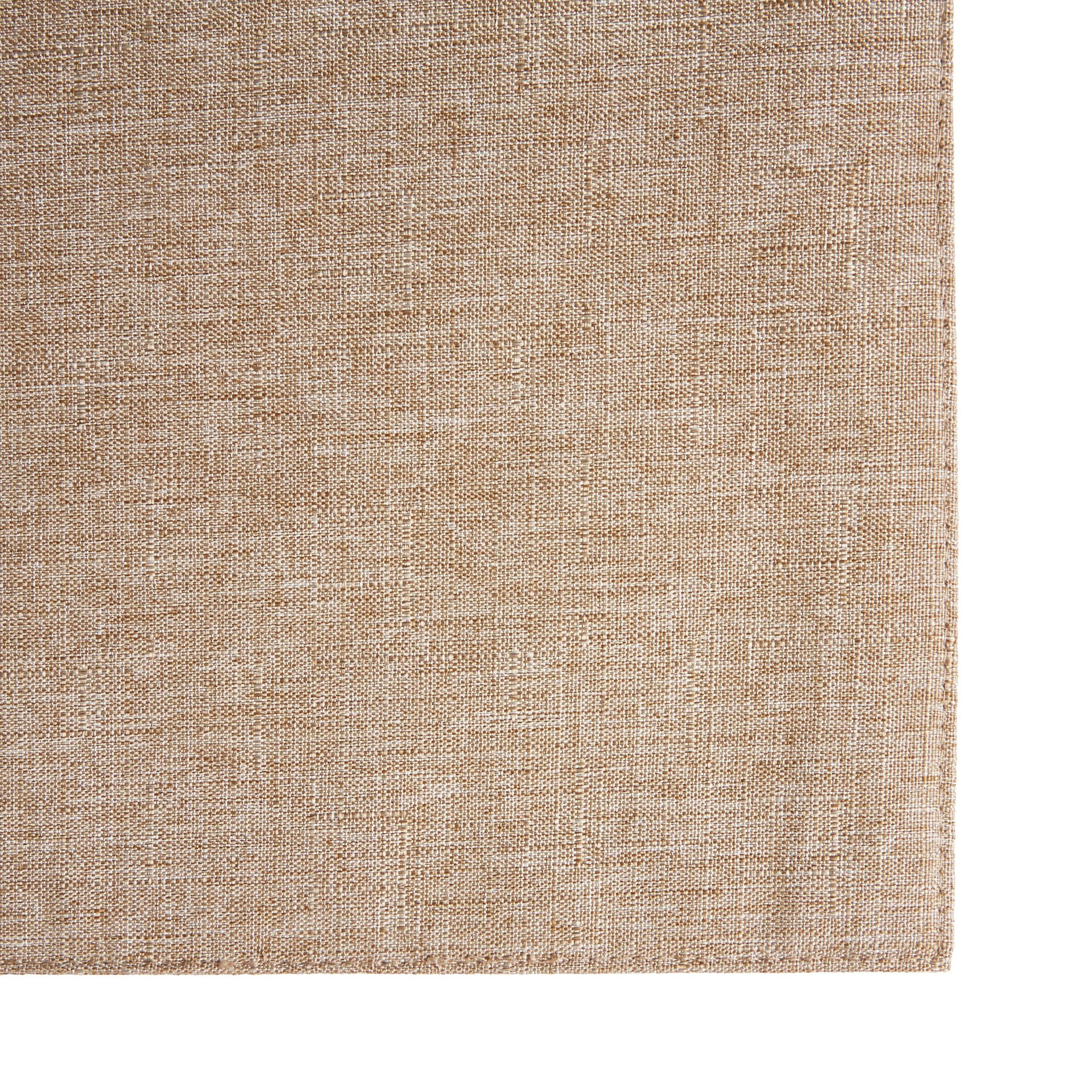 TOWN & COUNTRY LIVING Somers Reversible Placemat 4-Pack Set, Natural Beige, 13"x17.5"