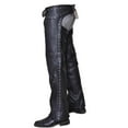thumbnail image 2 of Ladies Premium Leather Studded Motorcycle Chaps,Black,Size - 5XL, 2 of 2