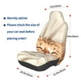 thumbnail image 3 of Rateoe Sleeping Cat In Blanket Print Car Seat Cover,Elastic Car Seat Protector,Washable Durable Automotive Seat Cover Car Interior Accessories, 3 of 5