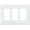 White, variant on Franklin Brass Classic Architecture (1-Pack) Decorative Light Switch Cover Pure White 3-Gang Decorator/Rocker Wall Plate Triple Switch Plate Cover Electrical Outlet Guard W35250-PW-C