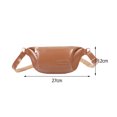 thumbnail image 2 of Bolsa Moda mujer Color sólido bandolera Casual señoras PU cuero Fanny Packs JShteea Para Estrenar, 2 of 8