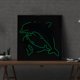 thumbnail image 5 of Cuadros Decorativos Taladro de parte Luminoso en forma especial DIY Dolphin 5D Diamond Painting (DZ540) Likrtyny embutido en tela, 5 of 9
