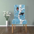 thumbnail image 4 of ABPHQTO Birds on Trees - Funda protectora para silla elástica, funda para asiento para comedor, hotel, boda, fiesta, juego de 1, 4 of 4