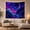 Cosmic Ocean, variant on Moonlit Castle Above Dark Neon Ocean Waves, Mystical Fantasy Style for Ocean Lovers, Coastal Wall Art, Housewarming Gift, Tapestry Wall Hanging for Bedroom and Dorm