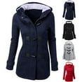 thumbnail image 3 of Women Jackets Winter Overcoat Zip Causal Outwear Coat Female Hooded Casaco Lady, 3 of 5