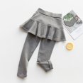 thumbnail image 3 of EASTIN Girls Leggings with Ruffle Tutu Skirt Pants Kids Cotton Footless Tights 2-8 Years, 3 of 6