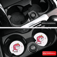thumbnail image 3 of Posavasos para coche, absorbente, bonito, divertido, divertido, diseño de personaje de dibujos animados de moda, de goma, nuevo, 3 of 5