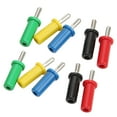thumbnail image 1 of Mgaxyff 4mm Banana Plug Connector,Welded Banana Plug,10pcs Banana Plug Connector Cross Slot Welded Banana Plug Stackable Connector For Security Accessories, 1 of 8