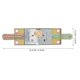 thumbnail image 5 of WEAVILUX De Cerraduras Para Puerta Corrediza Antirrobo Con Llave Para Tiendas Y Bodegas, 5 of 6