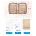 thumbnail image 3 of BAGSMART Jewelry Travel Organizer Case for Home Jewelry Organizer Storage Ring Binder Clear Bags Zipper Rolls Pouch for Necklaces, 3 of 4