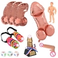 thumbnail image 2 of Globo de juegos de despedida de soltera, regalo de paja para pene, suministros de noche para novia, accesorios de decoración de boda, 2 of 4