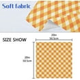 thumbnail image 5 of GZHJMY Thanksgiving Orange Plaid Satin Napkins 20x20 in,Soft Washable Cloth Dinner Napkins Square Table Napkins Decor for Party Wedding Banquet and Dinner 4PCS Decorative Washcloths, 5 of 6