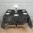 thumbnail image 3 of Halloween Spider Webs Square Tablecloth,Waterproof Square Table Cover,Wipeable Spillproof Washable Table Cover for Home Kitchen Party Decor 52"x52"(132x132cm), 3 of 6