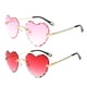 thumbnail image 1 of Gafas de sol sin montura Soledad Corazón 2x Lentes teñidas de diseñador para mujer, 1 of 10