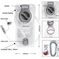 thumbnail image 2 of Hydration Bladder 2L-3L,Leak Proof Water Reservoir, BPA Free Military Water Storage Bladder Bag Hydration Pack Replacement Easy Clean for Bicycling Hiking Camping Hunting Running, 2 of 7