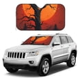 thumbnail image 2 of Fuzoiu Yellow Castle Sunset Tree Print Car Windshield Sunshade,Foldable Reflective Sun Visor,Windshield Sun Shade,UV Rays Sun Visor Shade,Auto Front Sun Shield Shade-Medium, 2 of 8