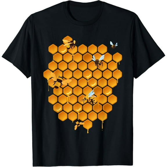 Sam Soft Cute Honeycomb Design For Men Women Beekeeping Bee Beekeeper T-Shirt, Gift For Friend, Full Size S-5Xl