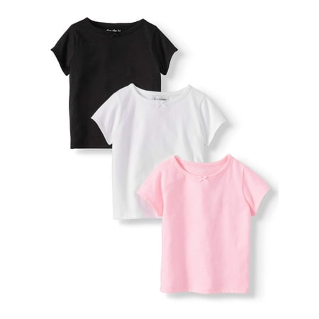 Solid Crew Neck T-Shirts, 3pc Multi-Pack (Baby