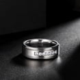 thumbnail image 7 of Jewmon Tungsten Carbide Wedding Ring for Men Cubic Zirconia Engagement Ring Gift Ideas for Boyfriend Husband, 7 of 7