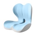 thumbnail image 3 of Cojín de asiento de espuma viscoelástica, cojín ergonómico para sentarse, práctico cojín ortopédico para el coxis. Azul grisáceo, 3 of 9