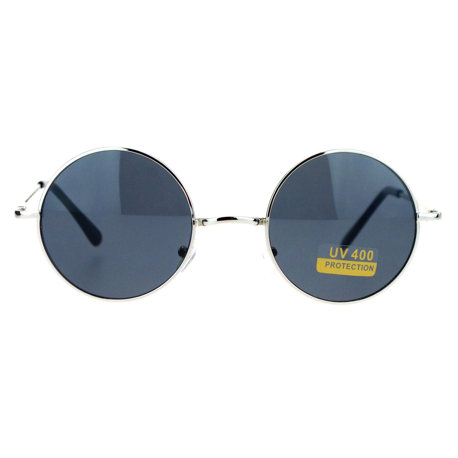 70's Retro Bright Color Lens Perfect Circle Round Sunglasses 