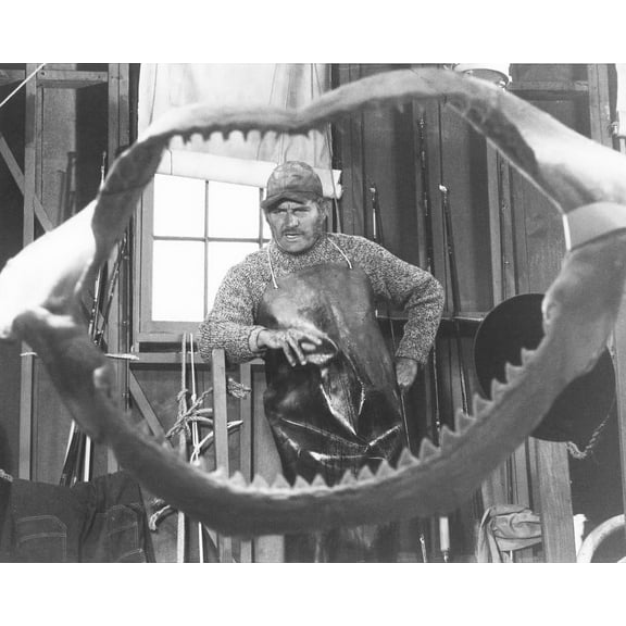 Jaws Robert Shaw Shark Teeth 24x36 Classic Hollywood Poster