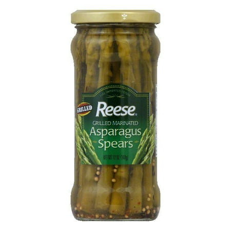 California Asparagus - Reese Grilled Marinated Asparagus Spears, 15 OZ (Pack of 6)