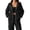 Black, variant on Women's Casual Drawstring Zip Up Hoodie with Pockets Ladies Lightweight Full Zipper Sweatshirt Jacket Soft Pullover Hoody Coat