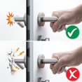 thumbnail image 4 of 8 Pack Clear Door Handle Protectors to Protect Against Marks - Window and Wall Handle Protector Included., 4 of 5