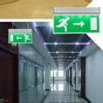 thumbnail image 4 of Acrylic LED Green Letter Fire Emergency Exit Lighting Sign Safety Evacuation Indicator Light 110-220, 4 of 4