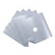 thumbnail image 2 of Fundas para quemadores de estufa de 5 piezas Protector de estufa de gas duradero Revestimiento de placa superior reutilizable Forros de estufa Almohadilla limpia (plateada, 27x27x0.08 cm), 2 of 5