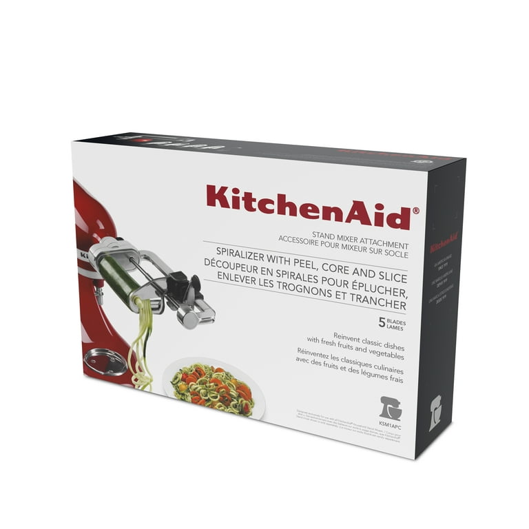 KitchenAid KSM1APC Spiralizer Attachment with Peel, Core & Slice