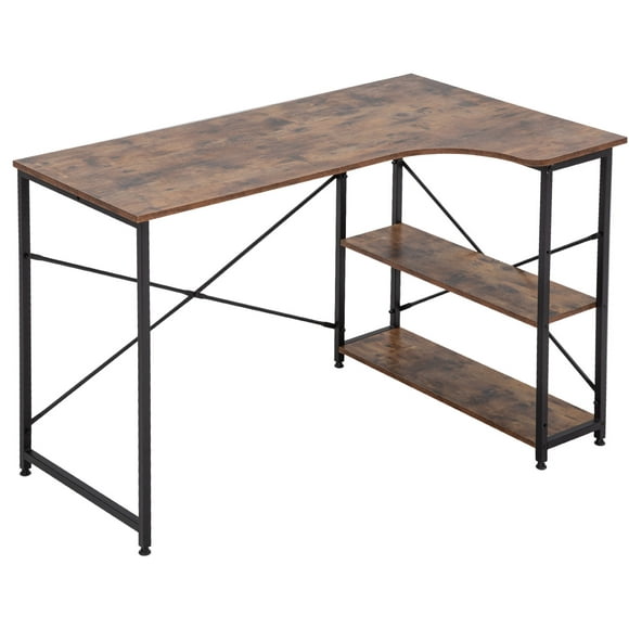 Computer Desk Office Desk Gaming Desk Extra Large 47”x 28.7" Black Modern Student Study Table PC Simple Executive Table Workstation for Small Space