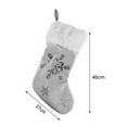 thumbnail image 4 of Christmas Stocking Candy Bag Snowflake Sequin Christmas Stocking, 4 of 5