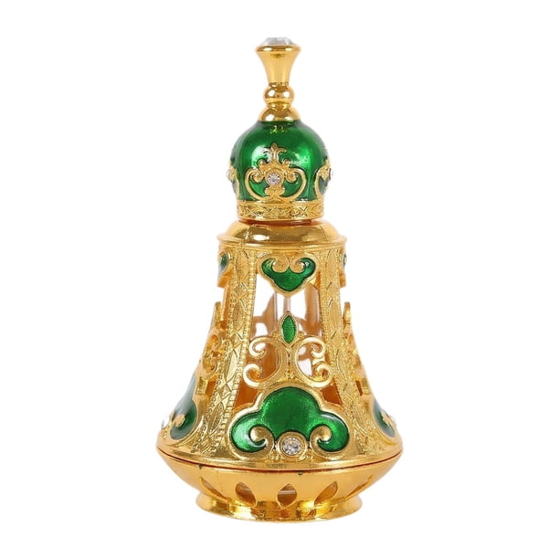 Perfume portátil, tocador, decoración elegante, frasco versátil y esencial. Verde