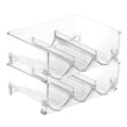 thumbnail image 1 of Efficient Reusable Water Bottle Storage, Clear Acrylic Wine Rack, Durable Construction, Space-Saving Stackable Design For Kitchen And Fridge, Accommodates Six Bottles, Easy, 1 of 7