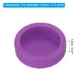 thumbnail image 2 of Uxcell Luggage Wheels Covers, Luggage Wheel Protector All-Inclusive Covers for Suitcase, Purple 8Pcs, 2 of 6