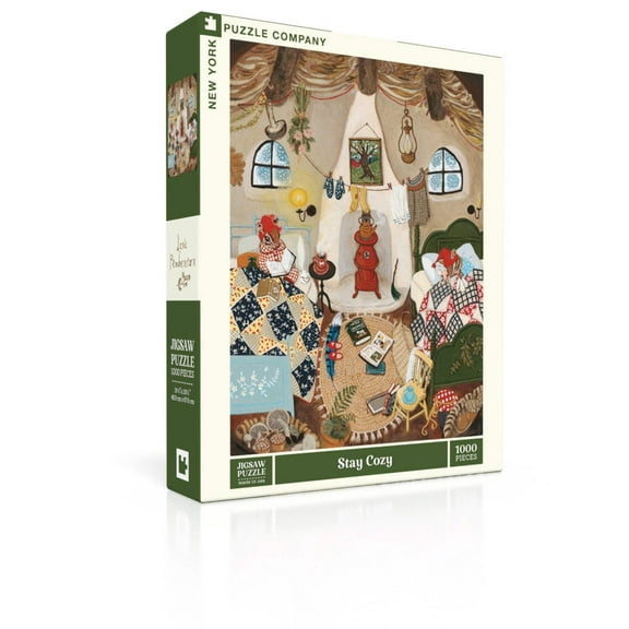 New York Puzzle Company Stay Cozy 1000 Piece Jigsaw Puzzle