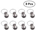 thumbnail image 1 of CIMAXIC 8Pcs Silver Stainless Steel Shell Window Curtain Clips Shower Curtain Rod Clips Rings Clothes Drapery Hooks Clamps (Silver),2.68"X1.5"X0.39", 1 of 4