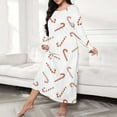 thumbnail image 1 of siminseming Nuisettes et Chemises de Nuit de Noël pour Femmes Grande Taille Robe de Nuit Décontractée pour Femmes Grande Taille Imprimé Cœur Manches Longues Col Rond Extensibilité Moyenne Nuisette Ample Vêtements Chaussures et Accessoires, 1 of 4